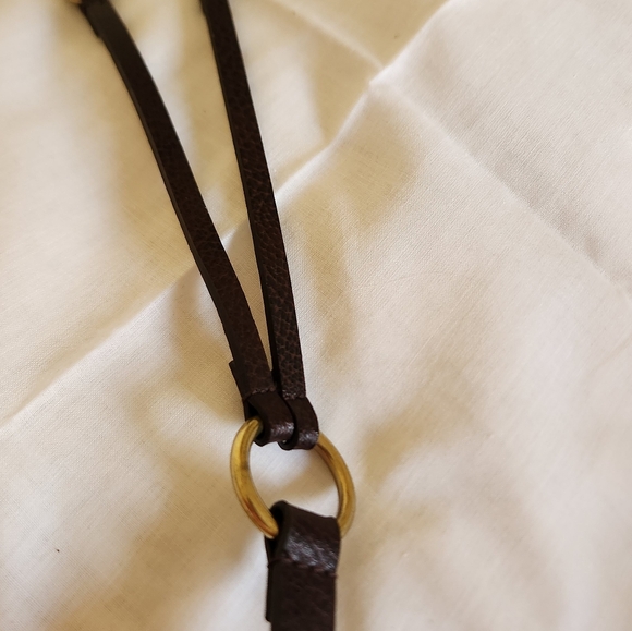 Chico Adjustable Length Leather & Brass Belt - Picture 9 of 16